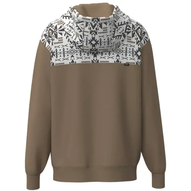 HOOey Jimmy Hoodie Tan Aztec