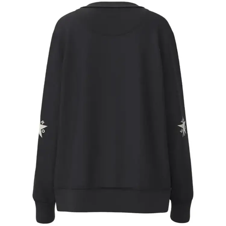 HOOey Stallion Pullover w/ Cream Star Black