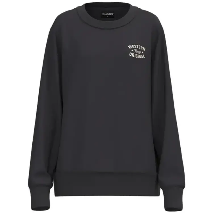 HOOey Stallion Pullover w/ Cream Star Black