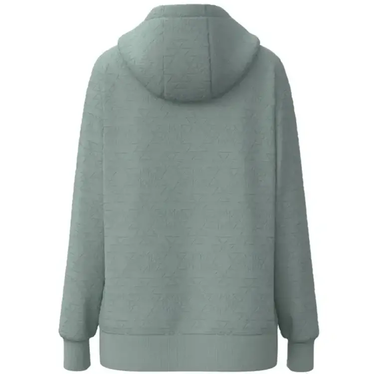 HOOey Quilted Aztec Hoodie Light Blue