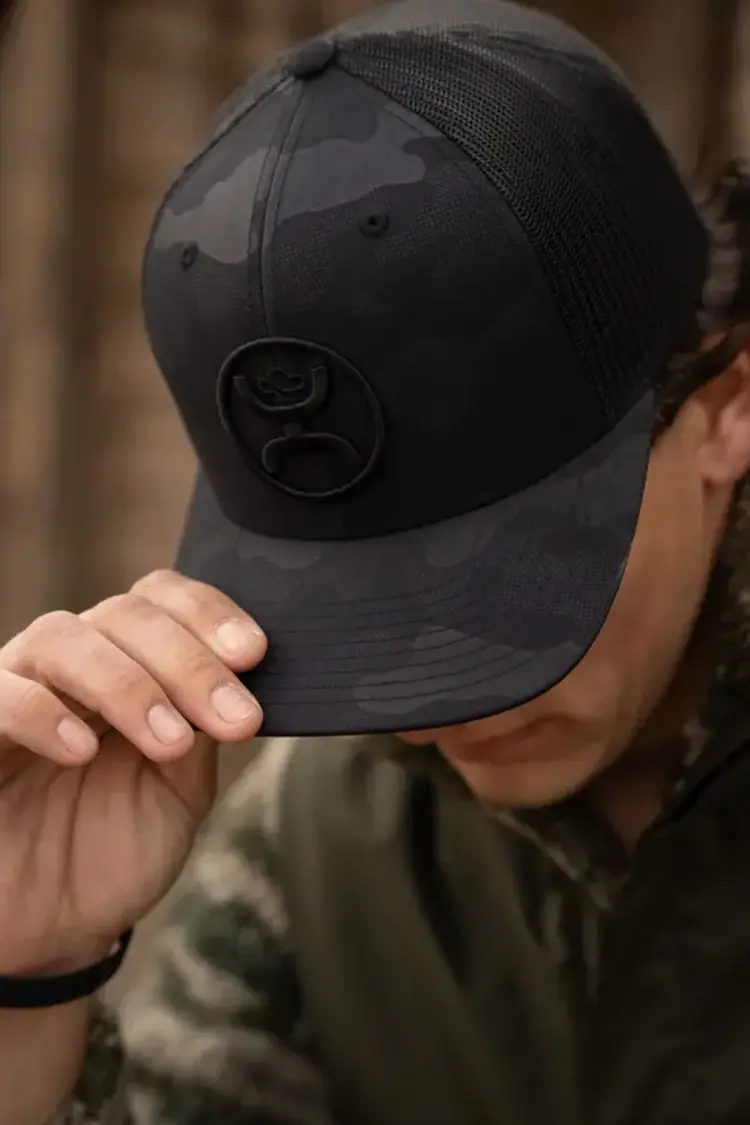 HOOey O Classic Hat Black Camo