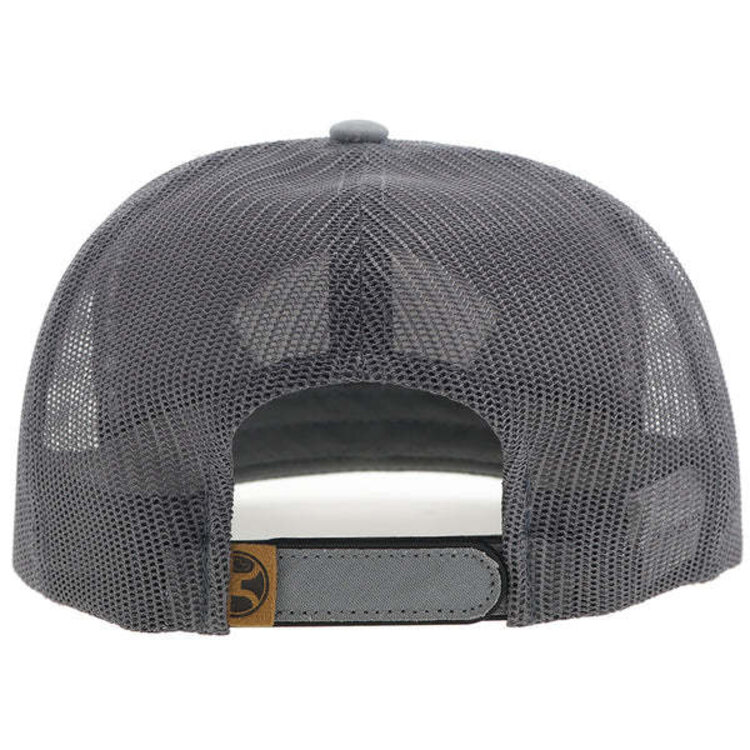 HOOey Cavvy Punchy Hat Grey w Leather Patch