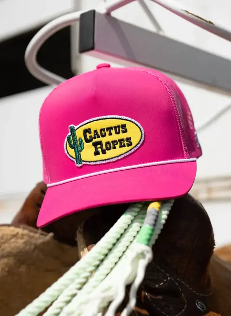 Cactus Ropes Cactus Ropes Hat Hot Pink w Patch