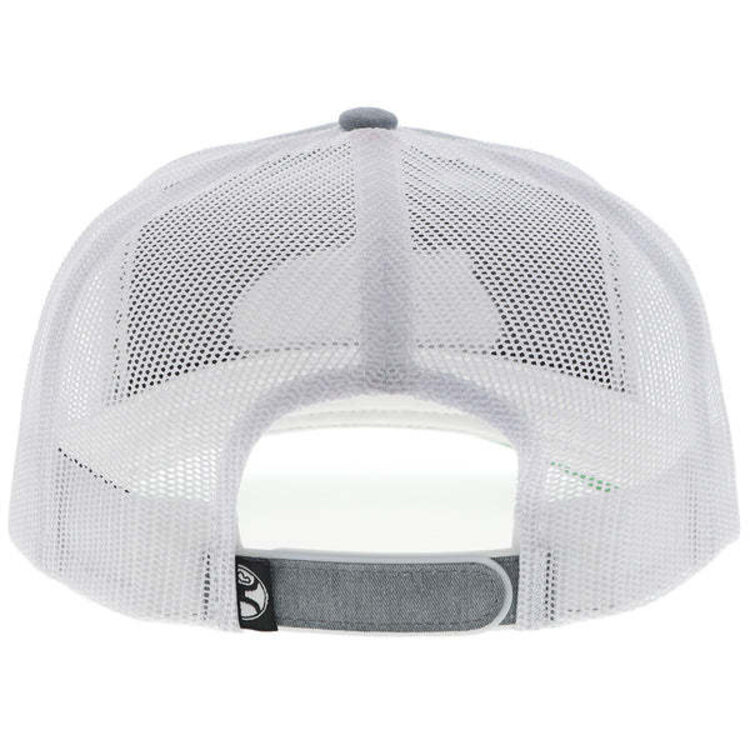 HOOey Cactus Ropes Hat Grey and White w Patch