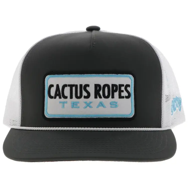 Cactus Ropes Cactus Ropes Hat Grey White w Patch
