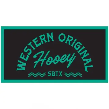 HOOey Hooey Black Turquoise Decal