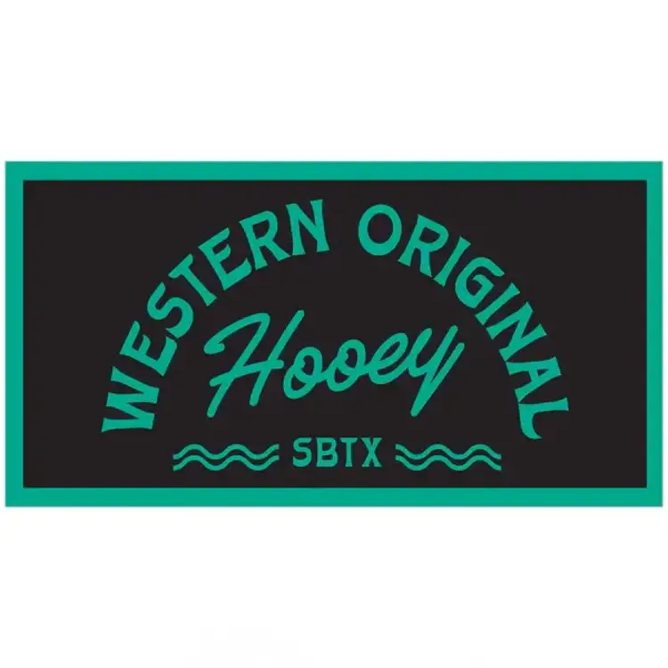 HOOey Hooey Black Turquoise Decal