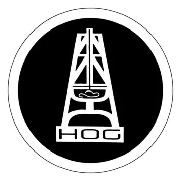 HOOey HOG White Black Decal