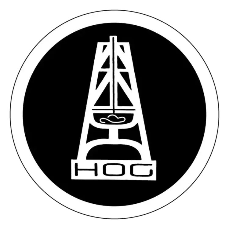 HOOey HOG White Black Decal