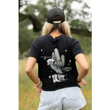 HOOey Social Club Black w Grey Cactus Tee