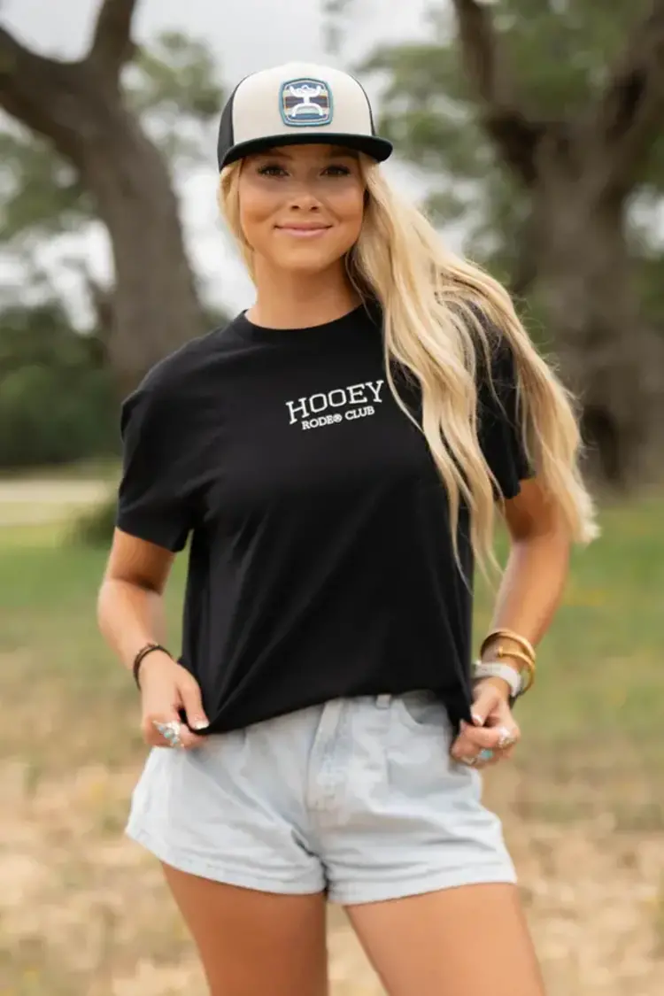 HOOey Social Club Black w Grey Cactus Tee