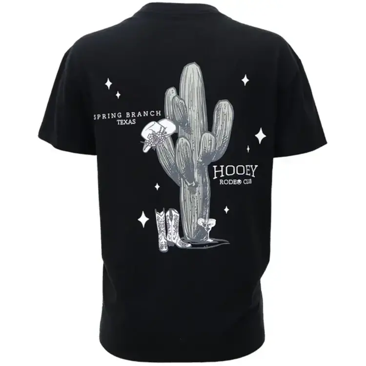 HOOey Social Club Black w Grey Cactus Tee