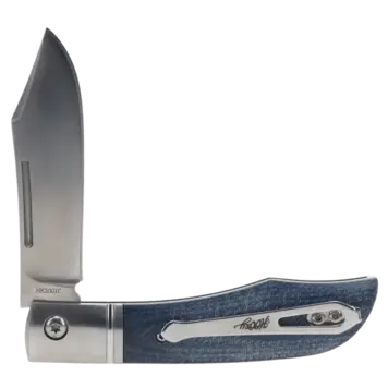 HOOey Velocity Blue Denim Micarta Knife