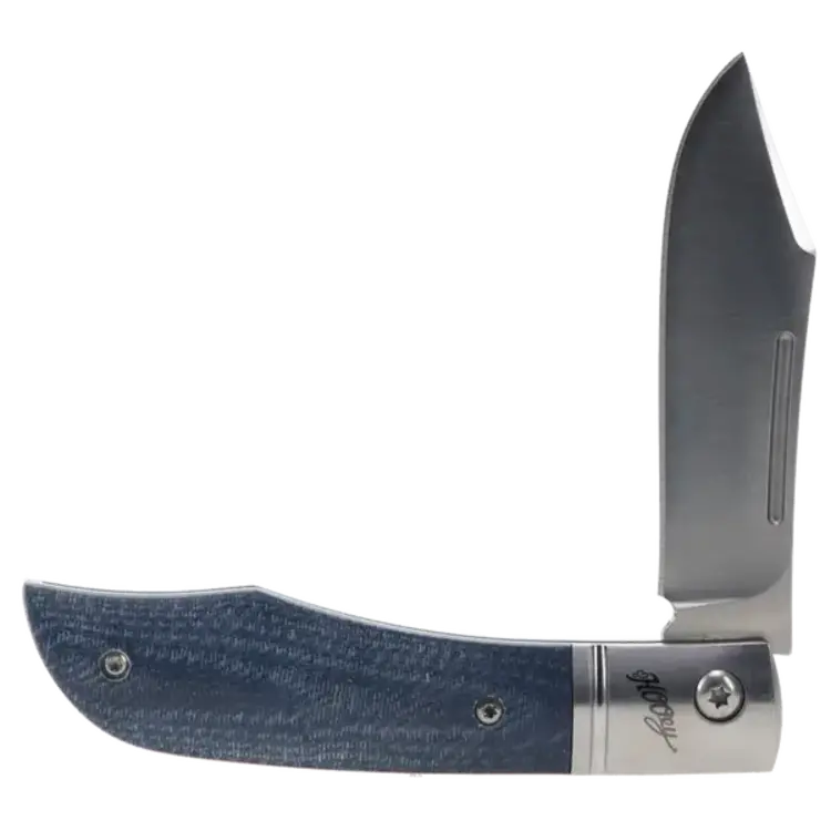 HOOey Velocity Blue Denim Micarta Knife