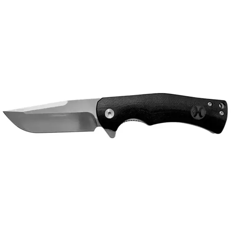 HOOey Black Micarta Drop Point Knife