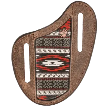 HOOey Nomad Pancake Knife Sheath Brown Aztec