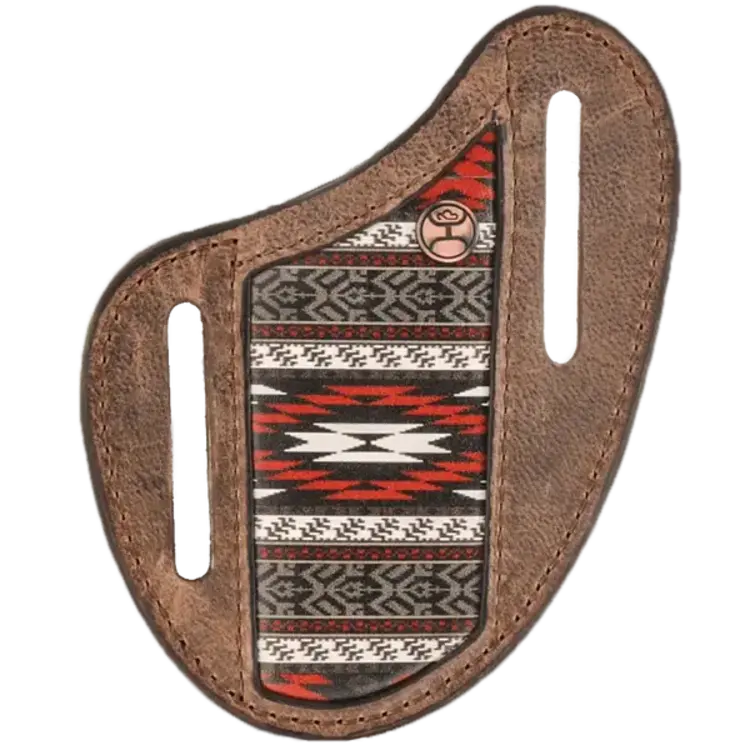 HOOey Nomad Pancake Knife Sheath Brown Aztec