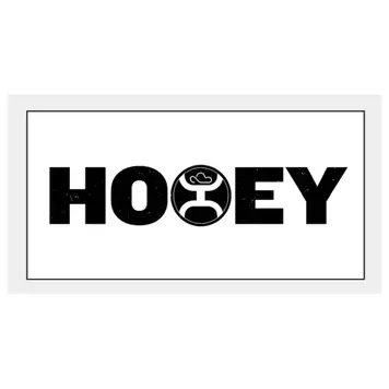 HOOey Hooey White Black Decal