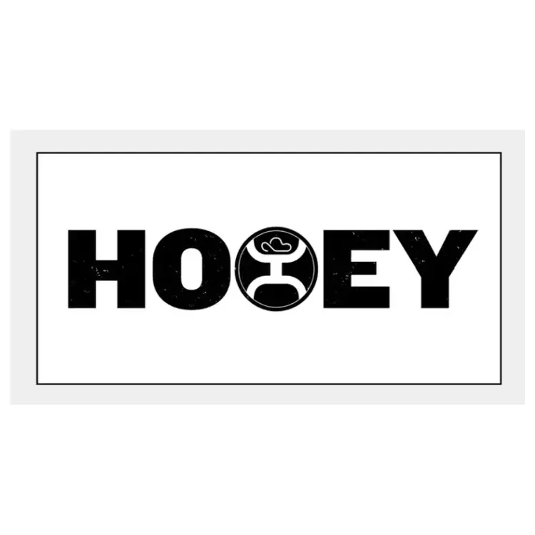 HOOey Hooey White Black Decal