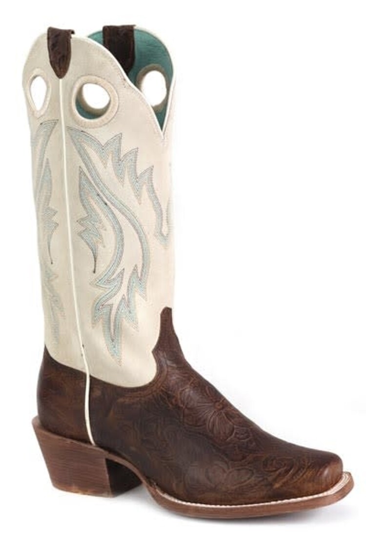 Roper Ride Em Cowgirl Tooled Brown
