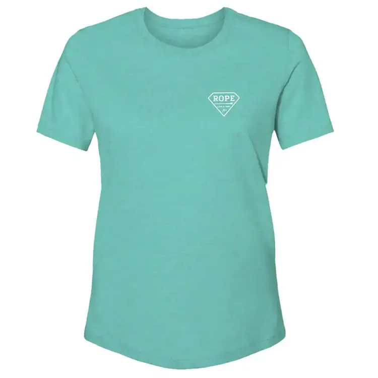 HOOey Youth T-shirt Turquoise with Teal & Peach
