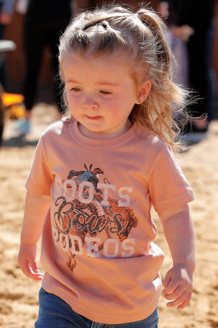 Cruel Denim Toddlers Boots Bows Rodeos Tee