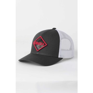 Cinch Charcoal Snapback Cap w Pink Logo