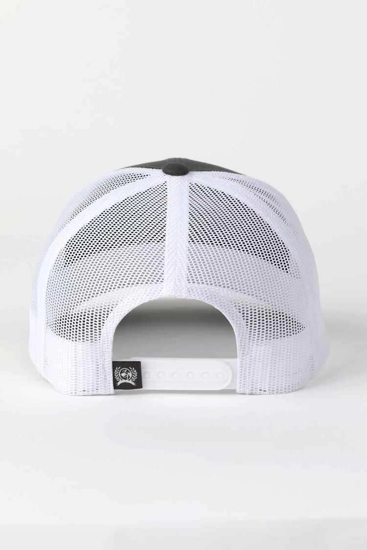 Cinch Charcoal Snapback Cap w Pink Logo