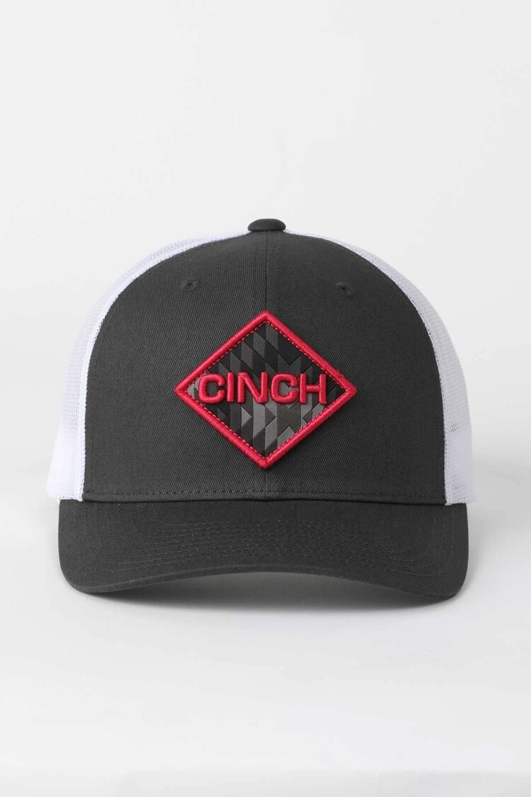 Cinch Charcoal Snapback Cap w Pink Logo