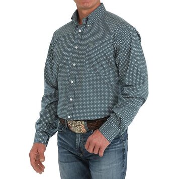 Cinch Geometric Diamond Print Blue Green