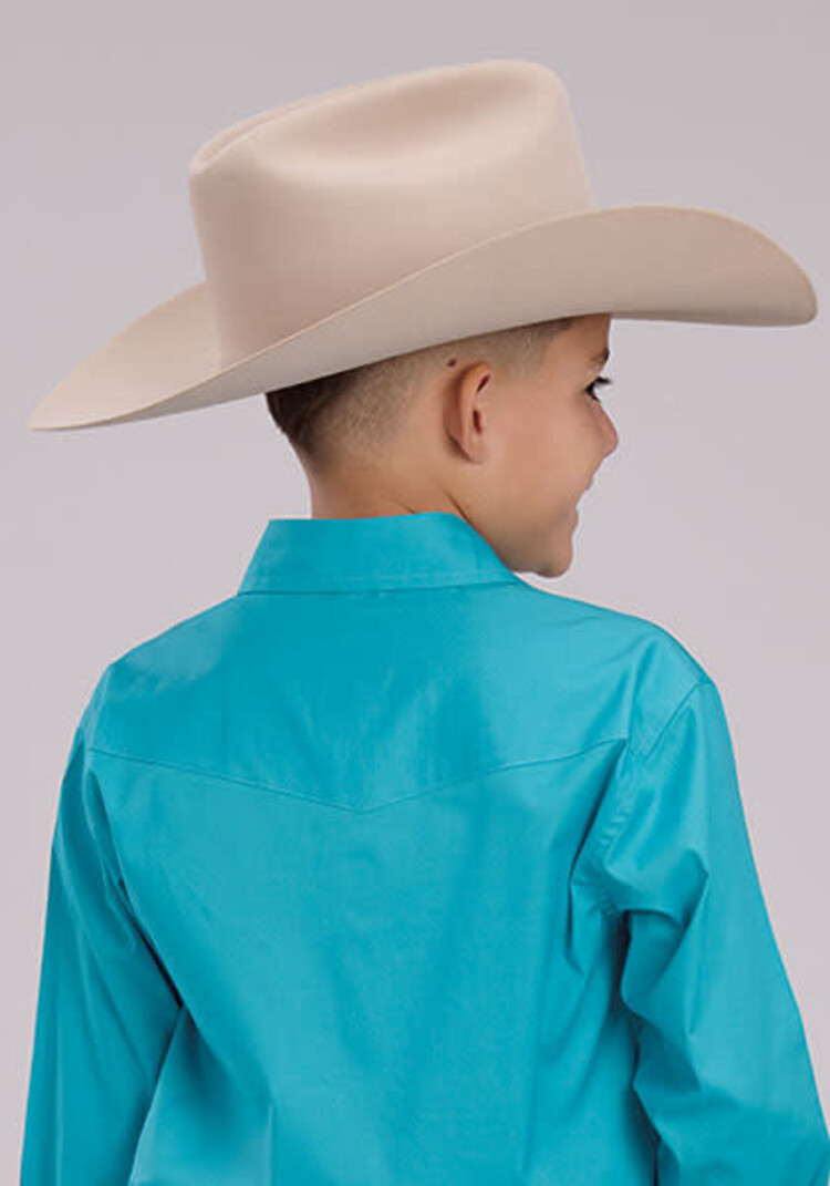 Roper Youth Amarillo Snap Turquoise