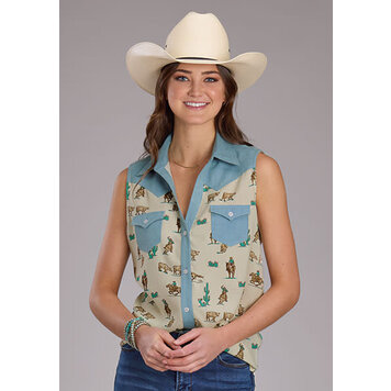 Roper Desert Roper Blouse Cream Denim