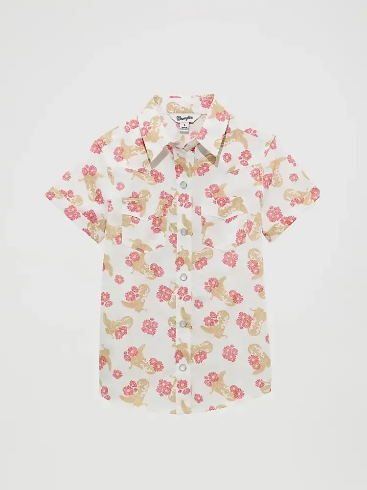 Wrangler Floral Boot Snap Shirt