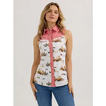 Wrangler Desert Scene Pink