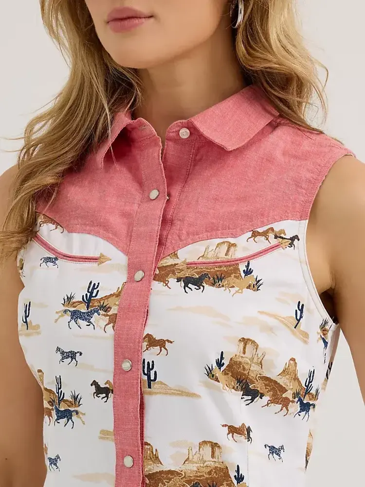 Wrangler Desert Scene Pink