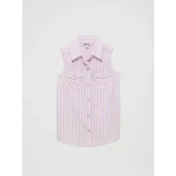 Wrangler Youth Sleeveless Tank Purple Stripe