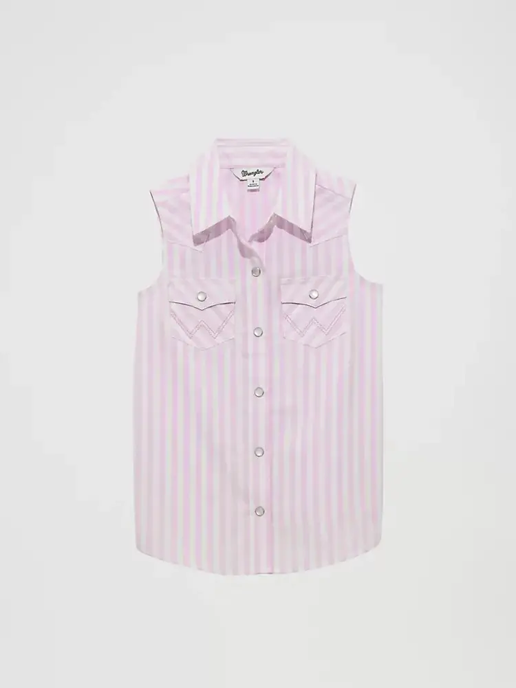 Wrangler Youth Sleeveless Tank Purple Stripe