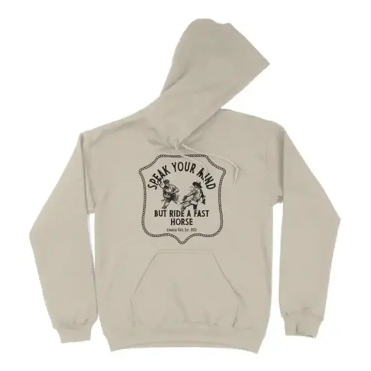 Cowboy Sh*t Speak Your Mind Hoodie Sand