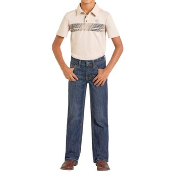 Rock & Roll Denim Youth Two Tone Boot Cut Dark Vintage