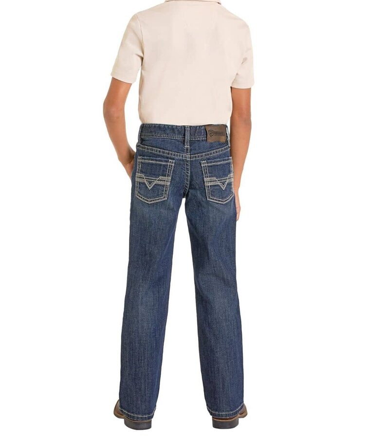 Rock & Roll Denim Youth Two Tone Boot Cut Dark Vintage