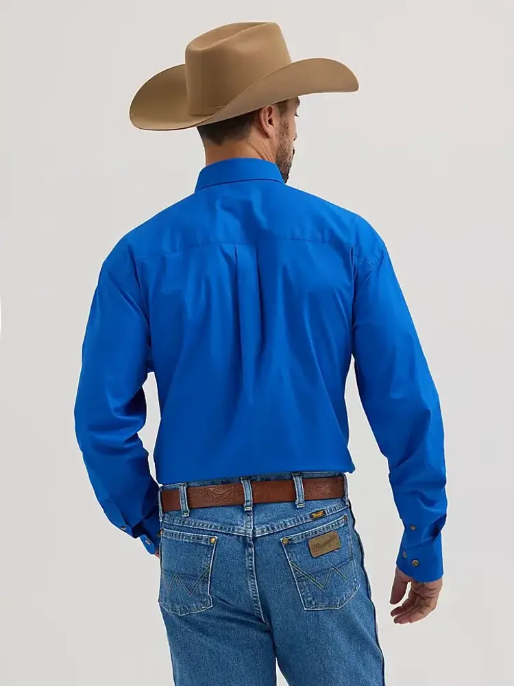 Wrangler George Strait Button Down Shirt Blue