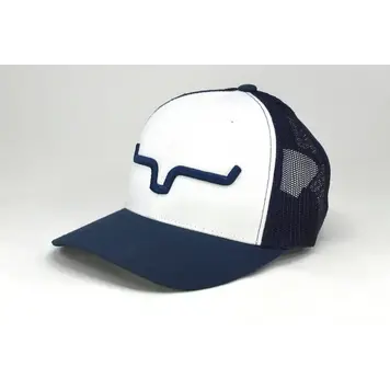 Kimes Ranch Weekly Trucker White Navy