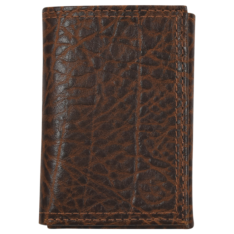 Justin Trifold Wallet Textured Leather