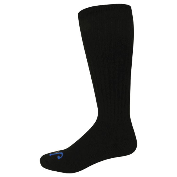Justin Just-Dry Half Cushion Black Over The Calf Socks