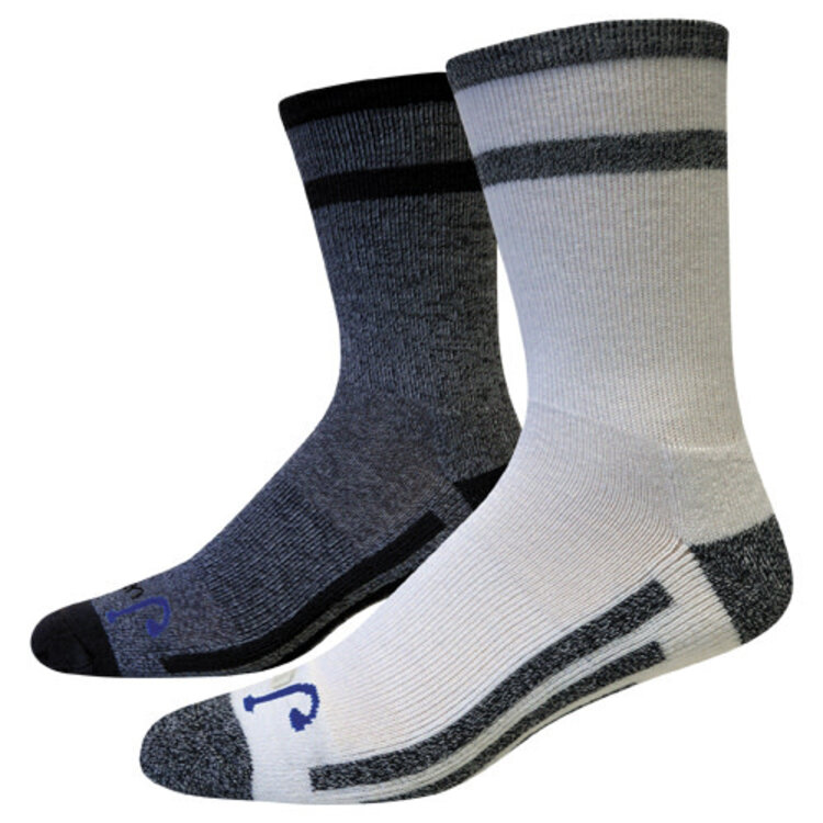 Justin Just-Dry Crew Socks Marled White Black