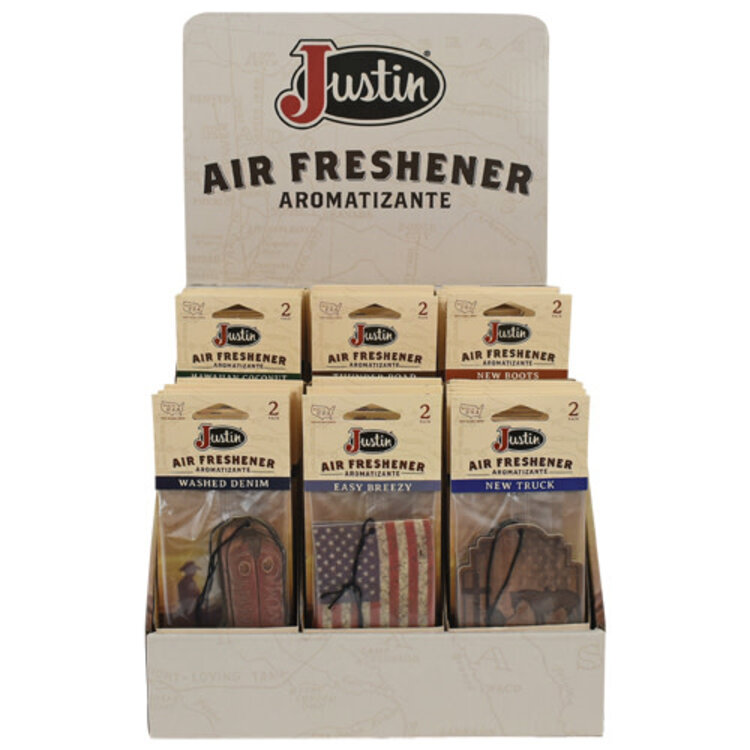 Justin Air Freshener 2 Pack New Boots