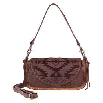 Catchfly Mini Convertible Bag Brown w Design