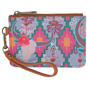 Catchfly Cow Skull Mini Card Wallet