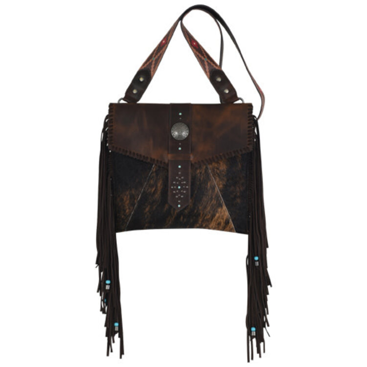 Red Dirt Hat Co Hair On Crossbody w Fringe
