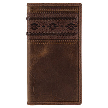 Red Dirt Hat Co Embossed w Whip Stitch Rodeo Wallet